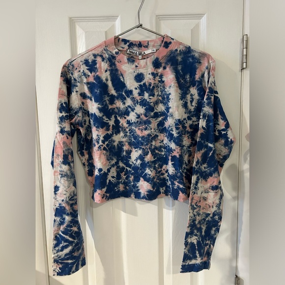 NWT Pam & Gela Womens Tie-Dye Long Sleeve Shirt size XS - Picture 4 of 5